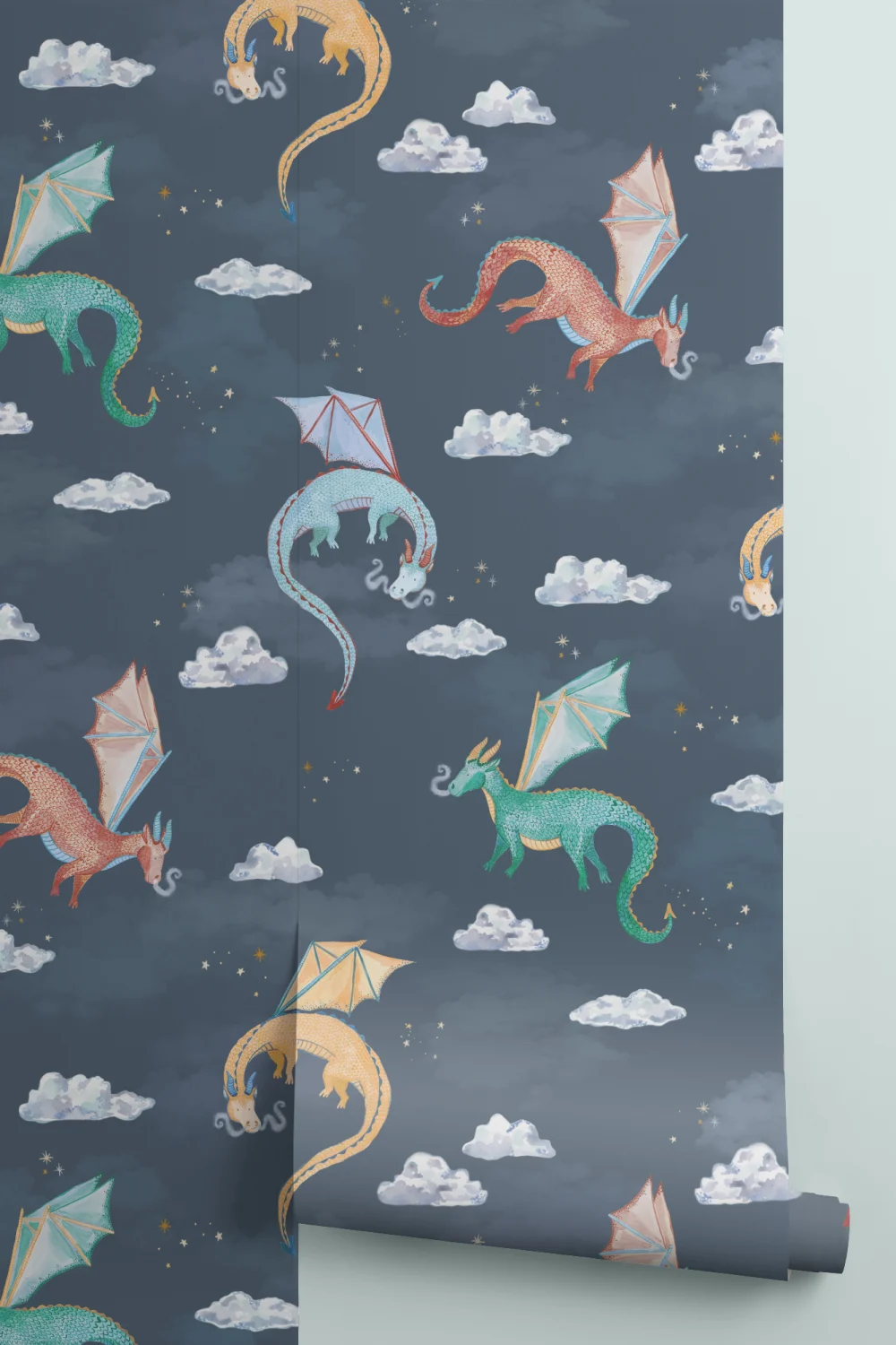 Kinderen marine sterrenhemel draken behang
