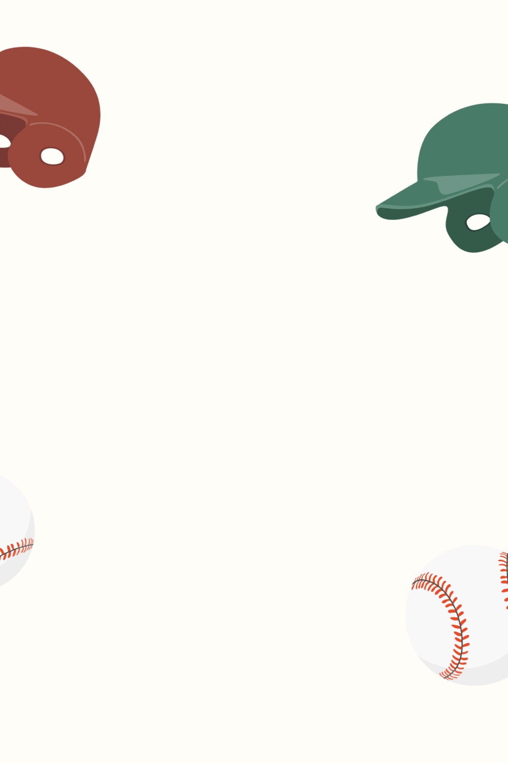 Børn Baseball Sports Illustration tapet