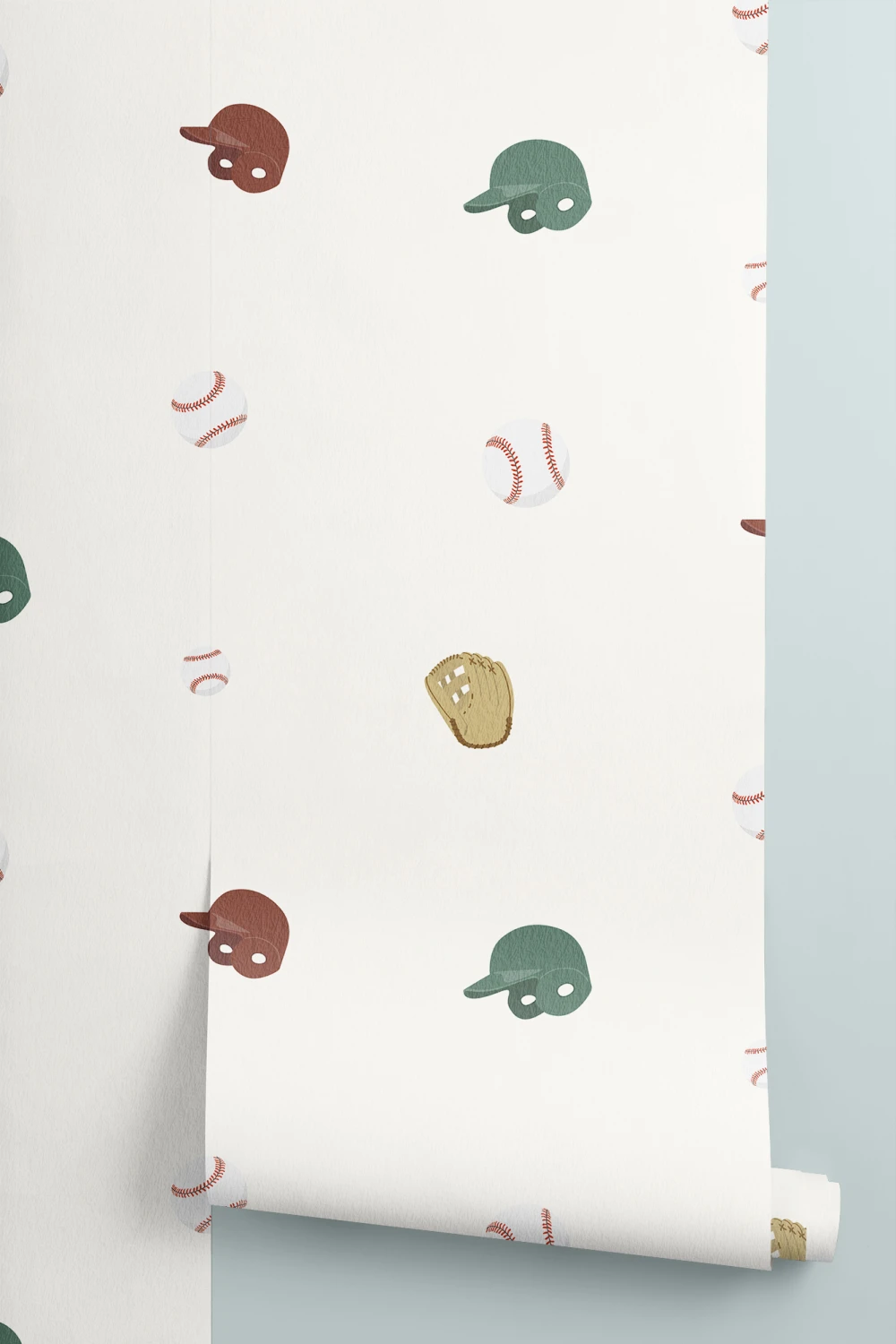 Børn Baseball Sports Illustration tapet