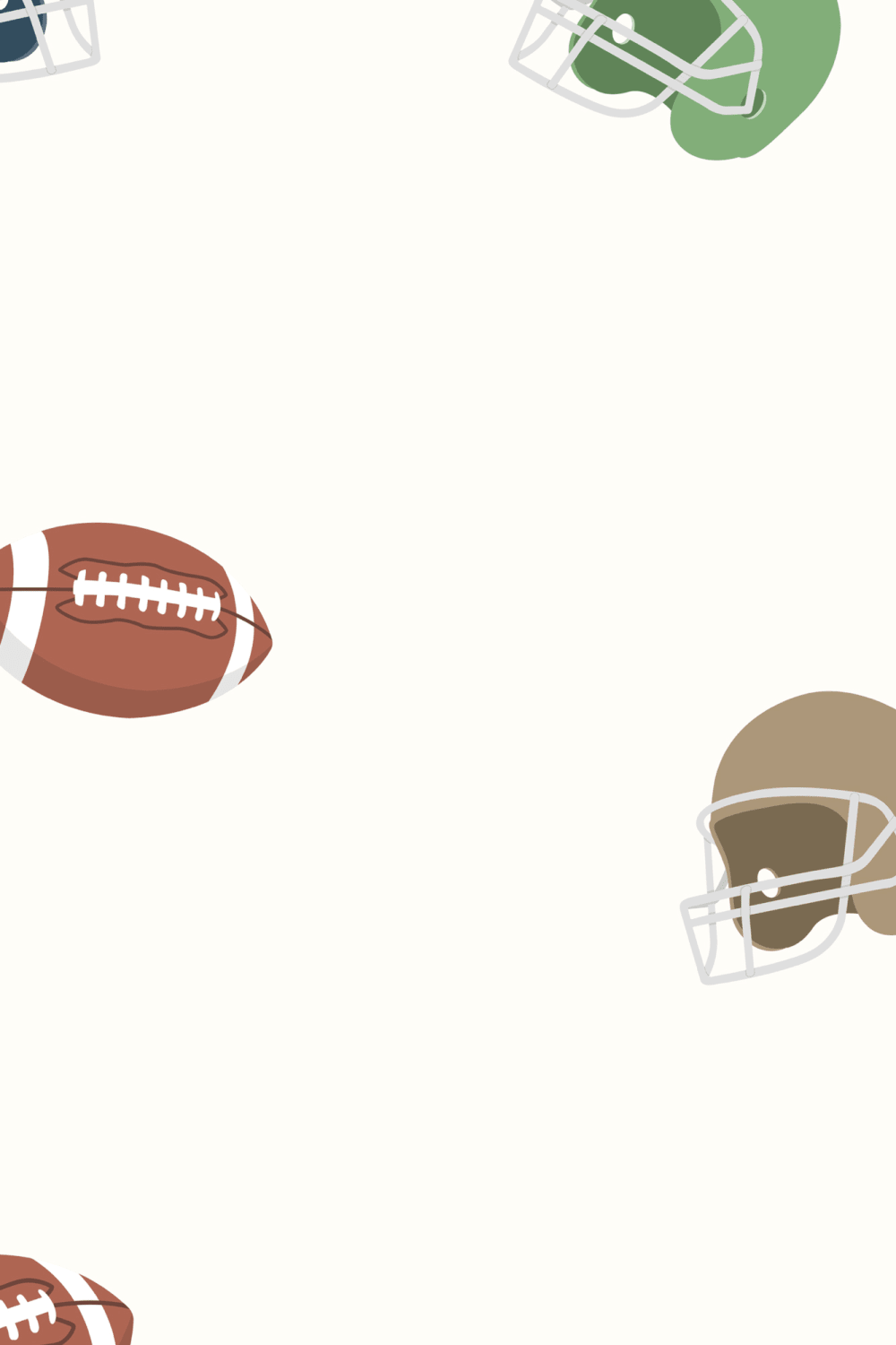 Kids American Football Sports Illustration Wallpaper