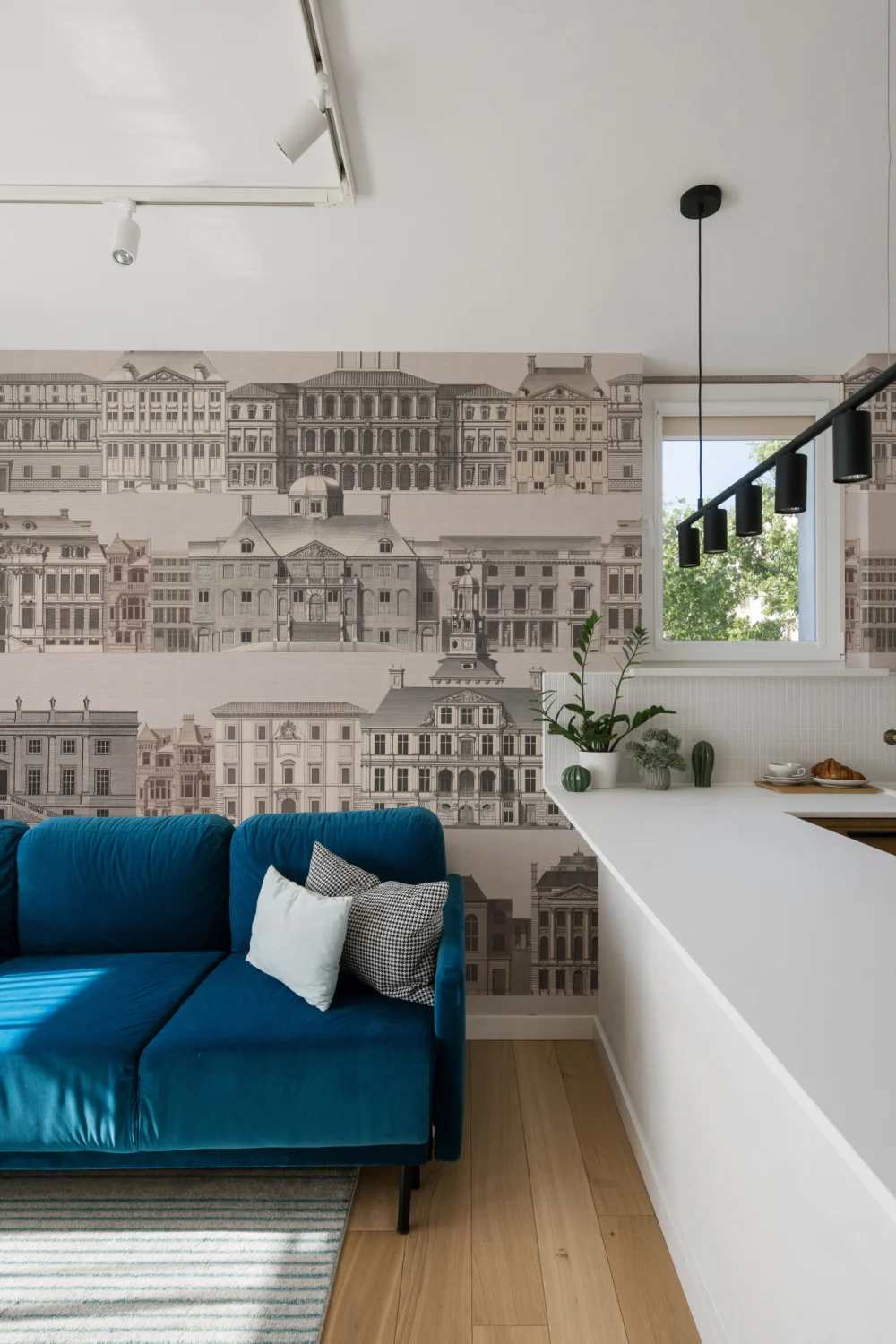 Metropolis Architectural Etching Wall Mural by Jan Matthysz and Pieter Jansz Post