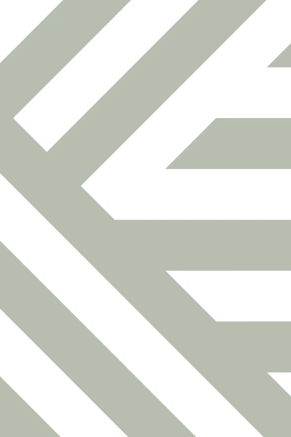 Sage Divert Striped Wallpaper Mural