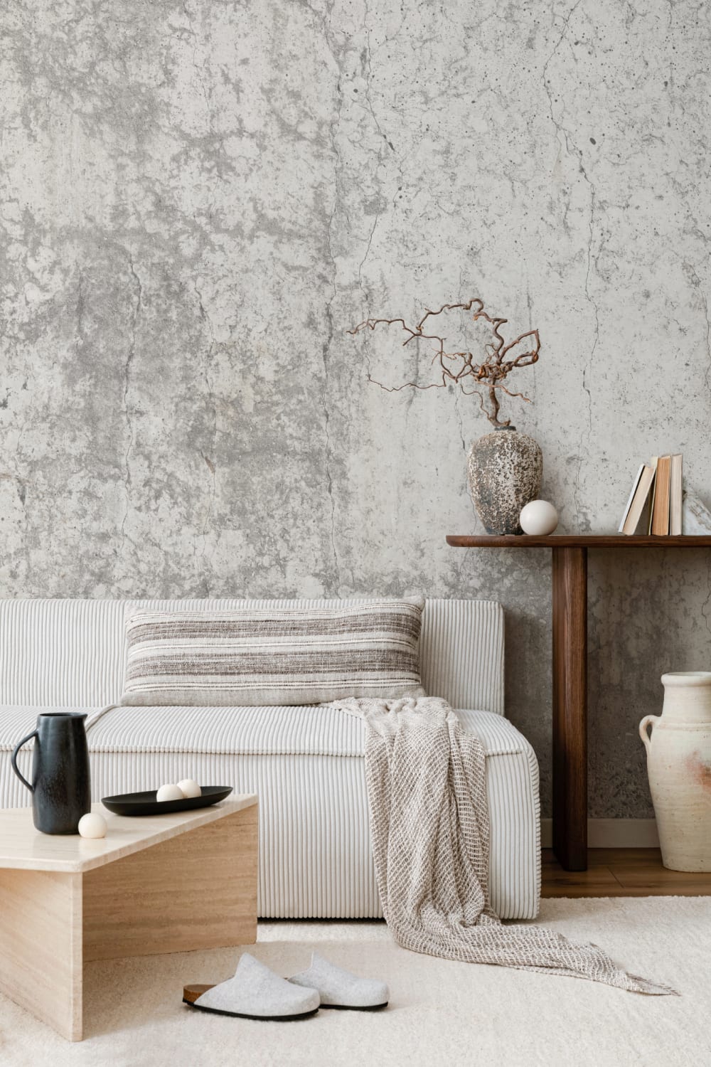 Distressed Concrete Wallpaper Mural
