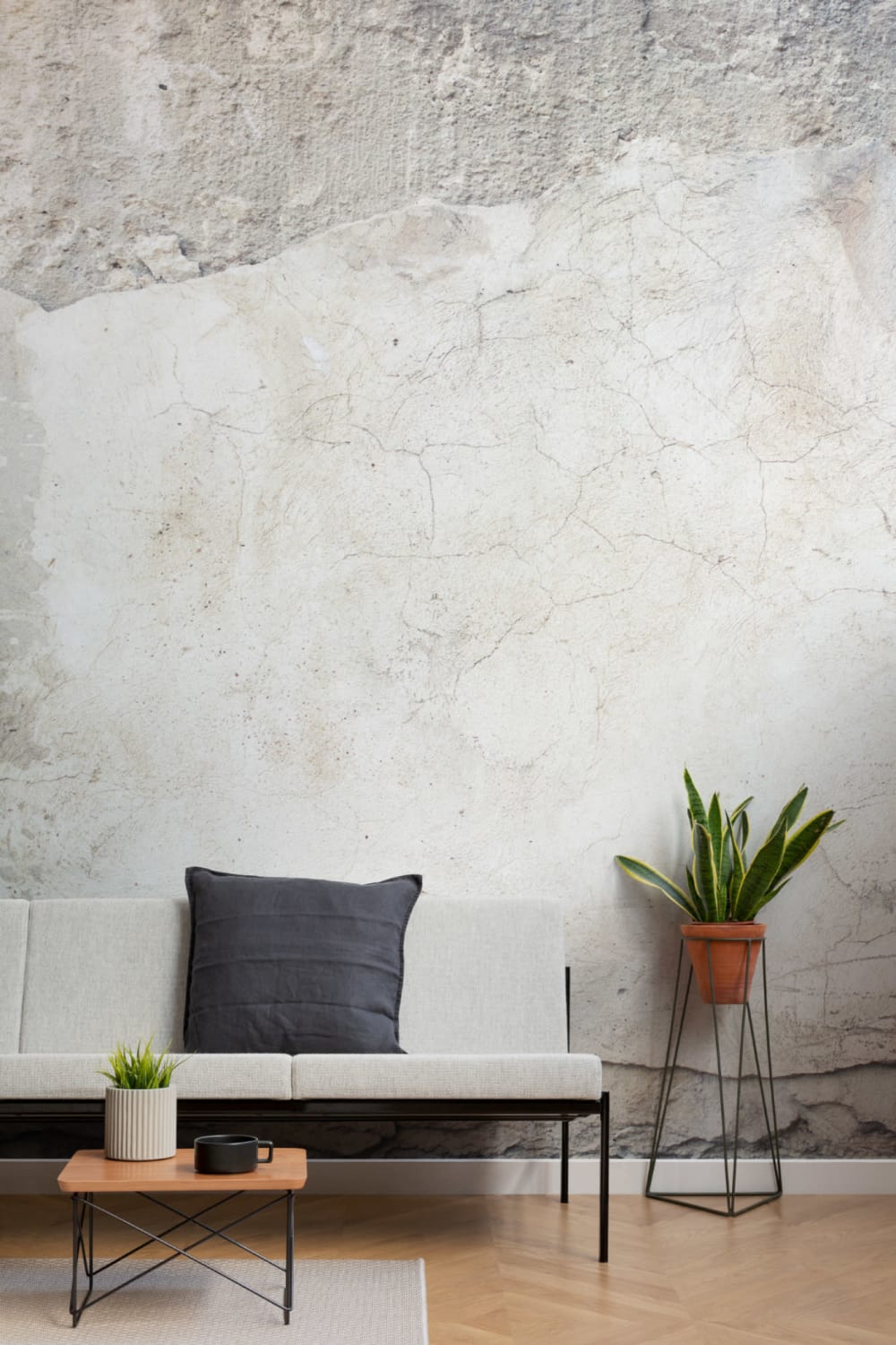 Broken & Cracked Concrete Wallpaper Mural