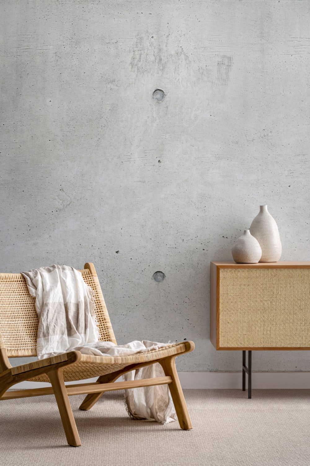 Moderne Betonblok Muurschildering