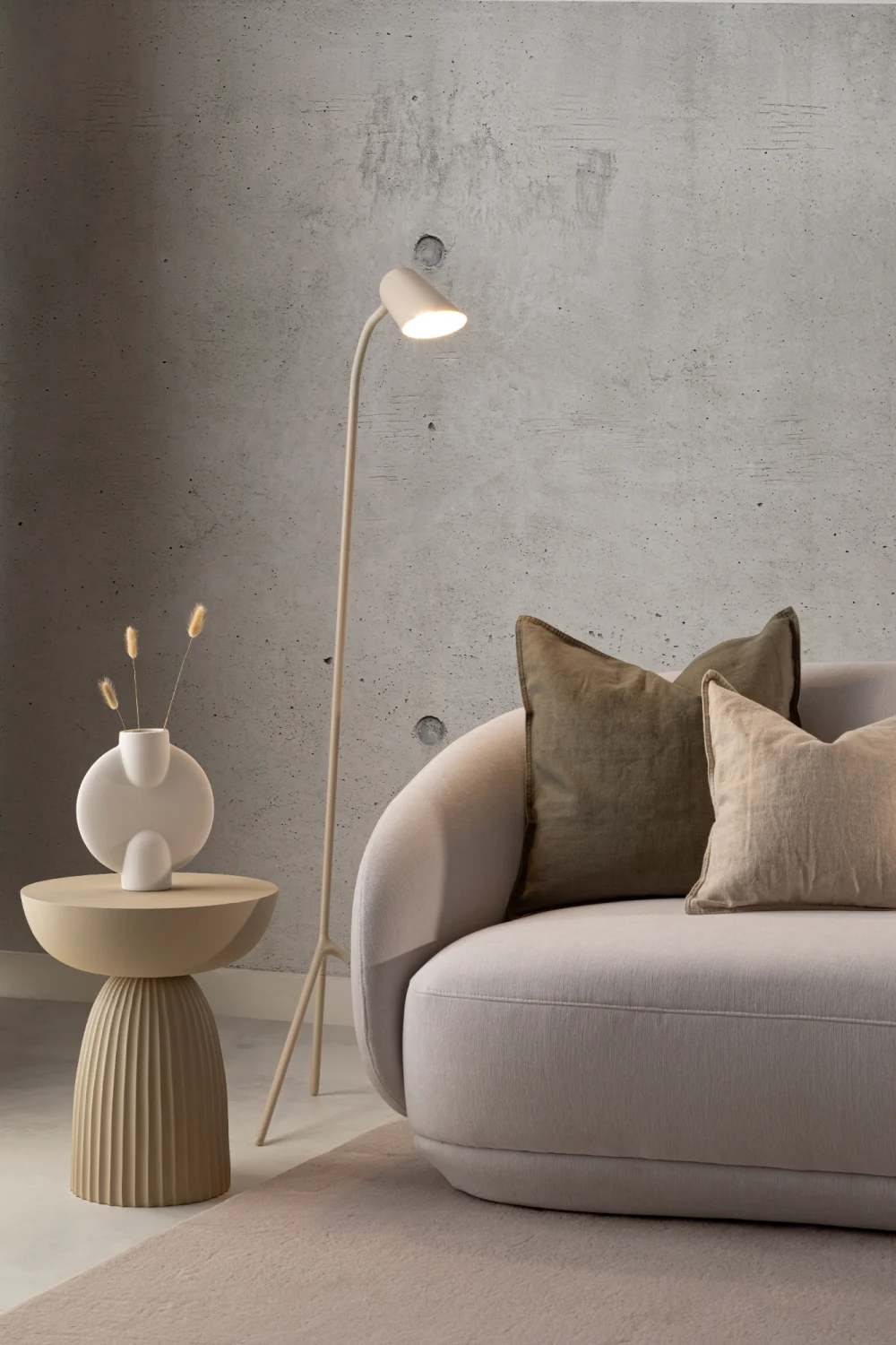 Moderne Betonblok Muurschildering