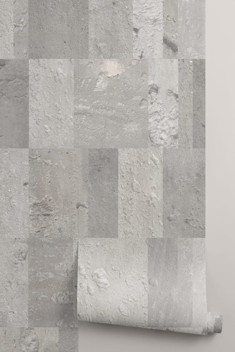 Fotografisch grijs beton patroon muurschildering