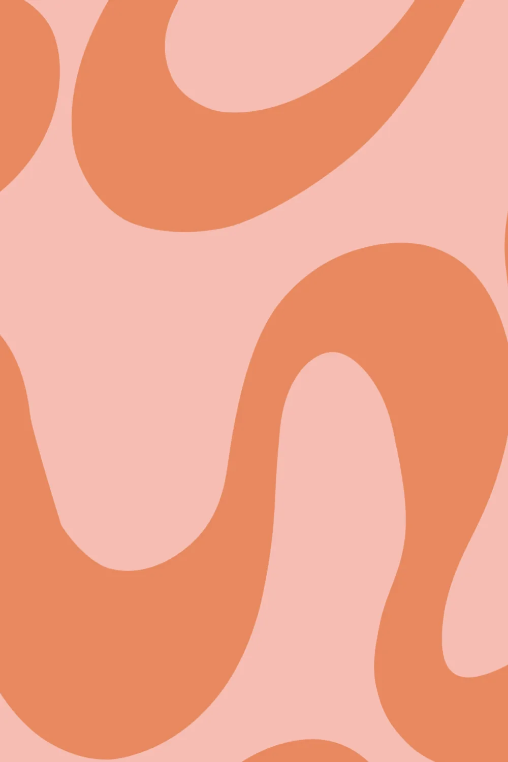 Vibrant Pink And Orange Abstract Retro Pattern Wallpaper