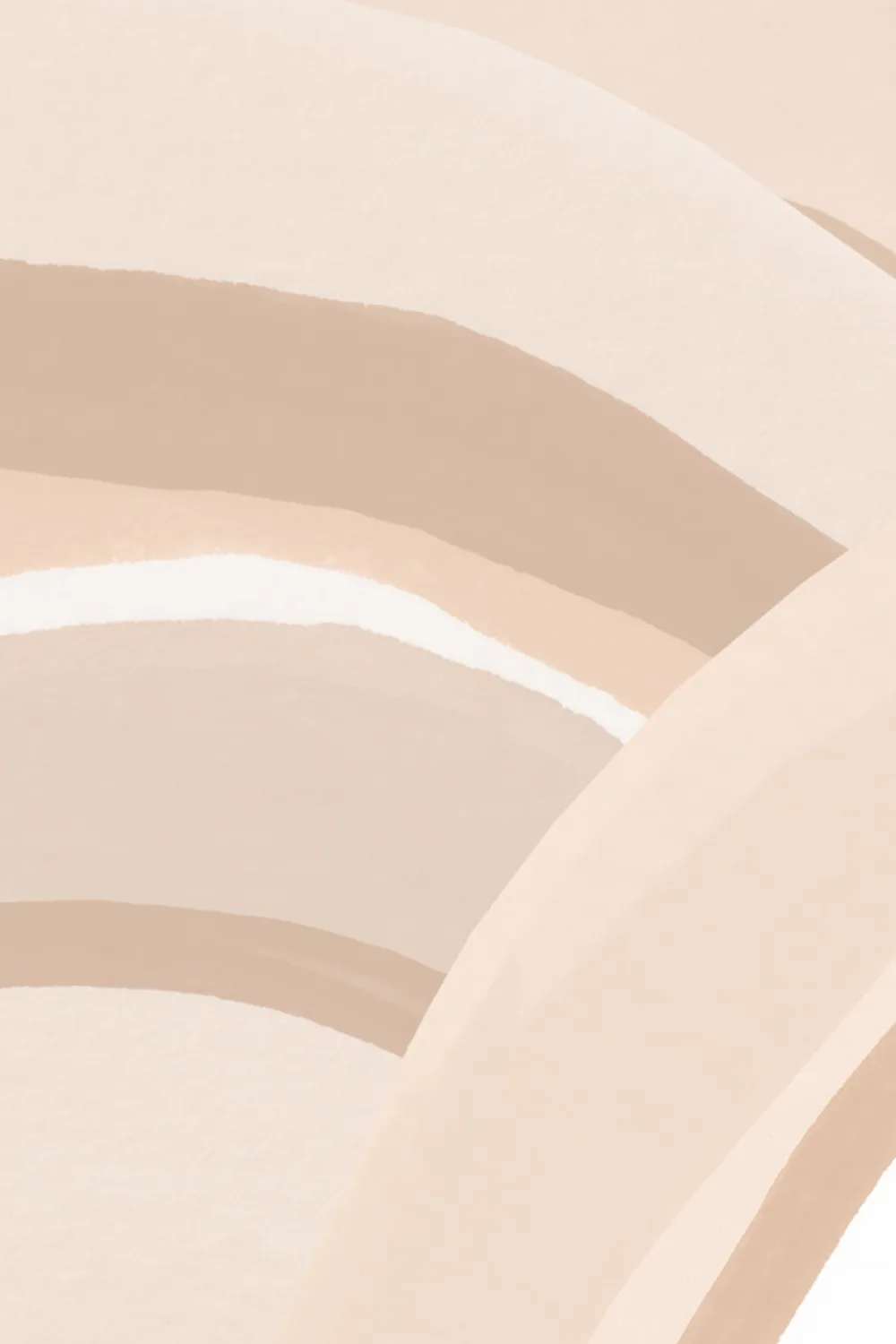 Neutral Abstract Dunes Painted Mural