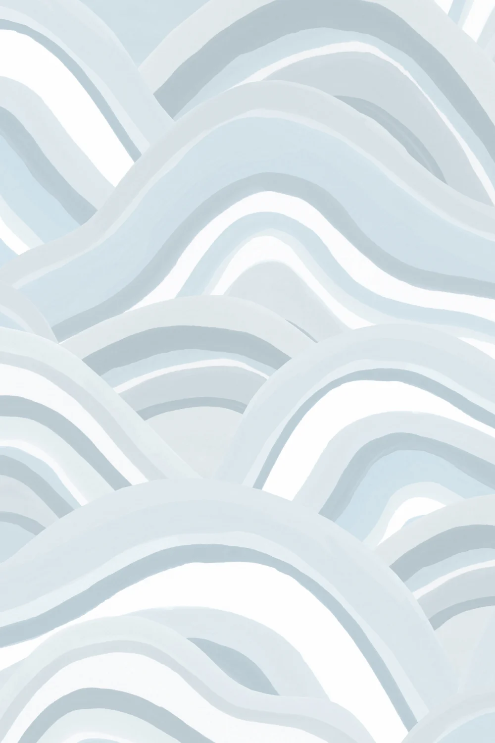 Papier peint Dunes peintes abstraites bleues