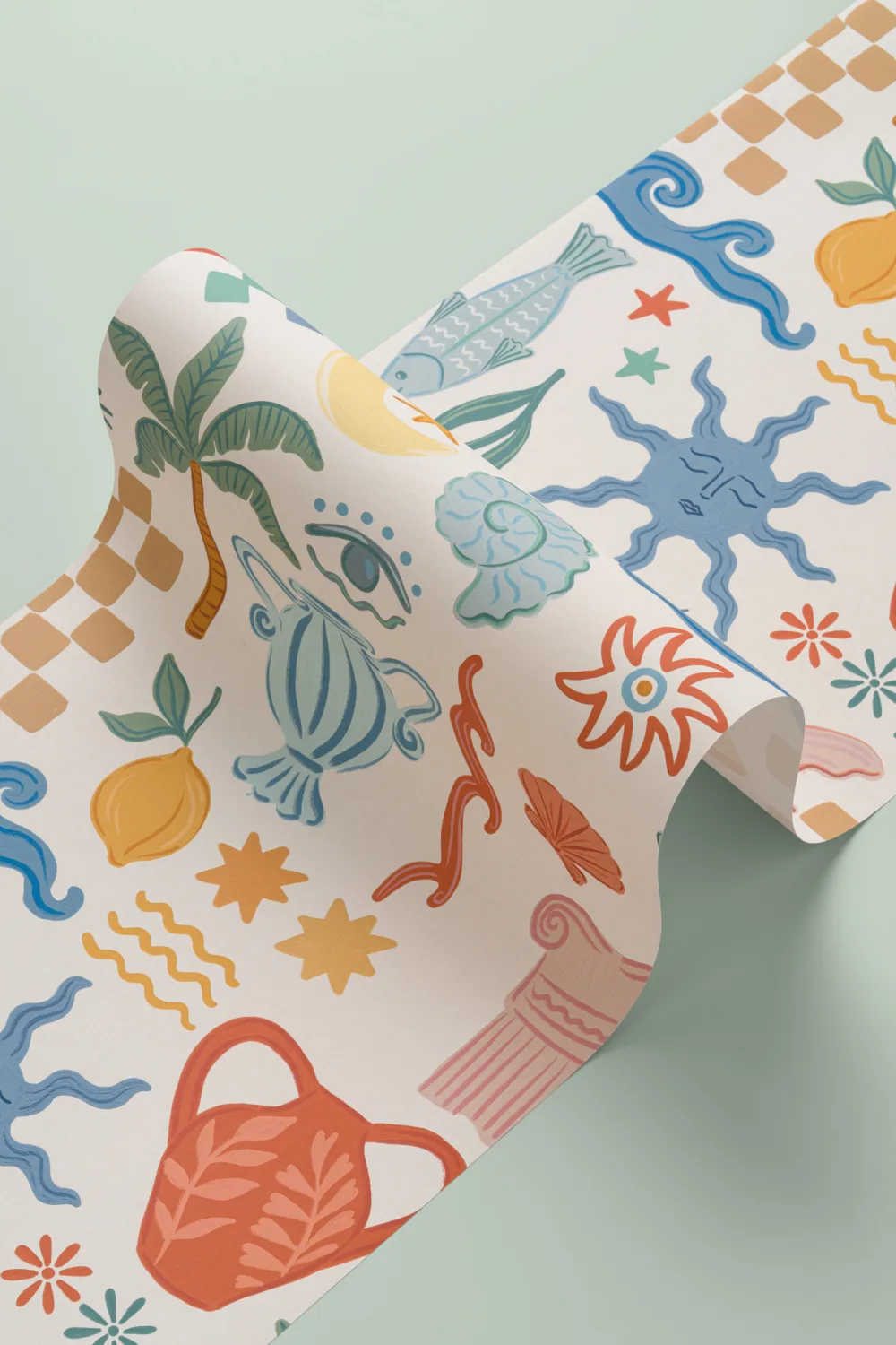 Mural de papel pintado La Dolce Vita Mediterránea