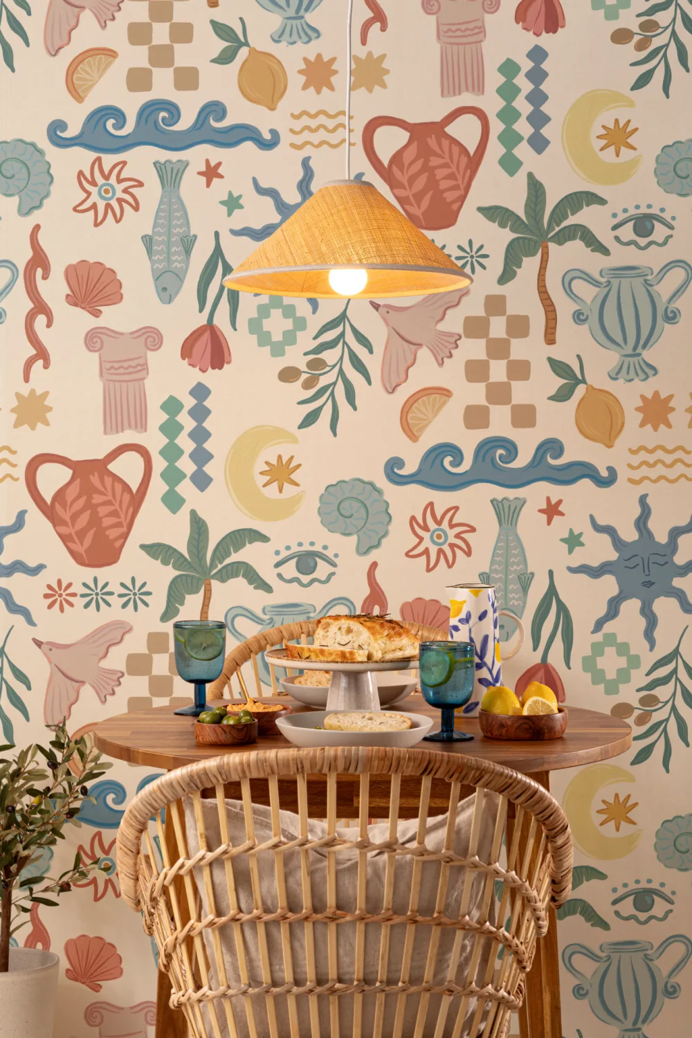 Mural de papel pintado La Dolce Vita Mediterránea