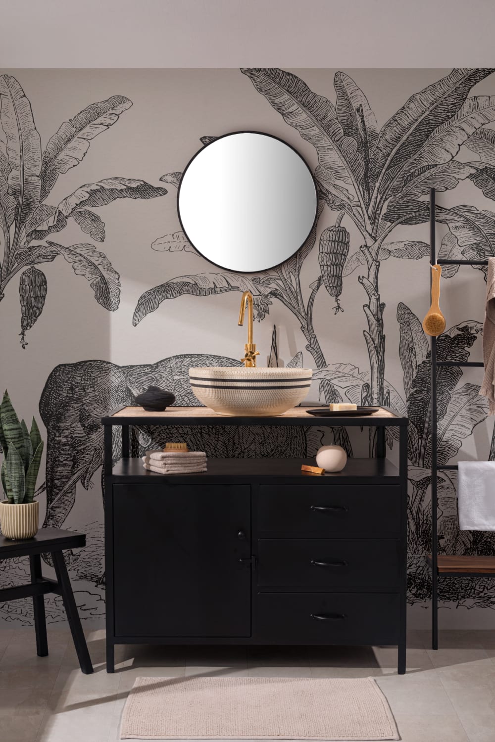 Loxodonta Vintage Explorer Wallpaper Mural