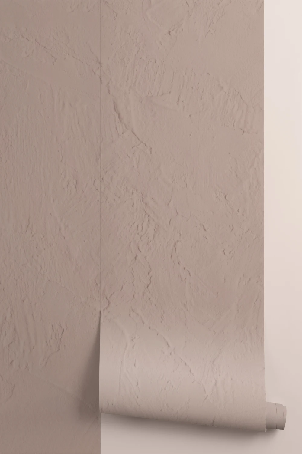 Textured Plaster Effect Wall Mural in Soft Pink