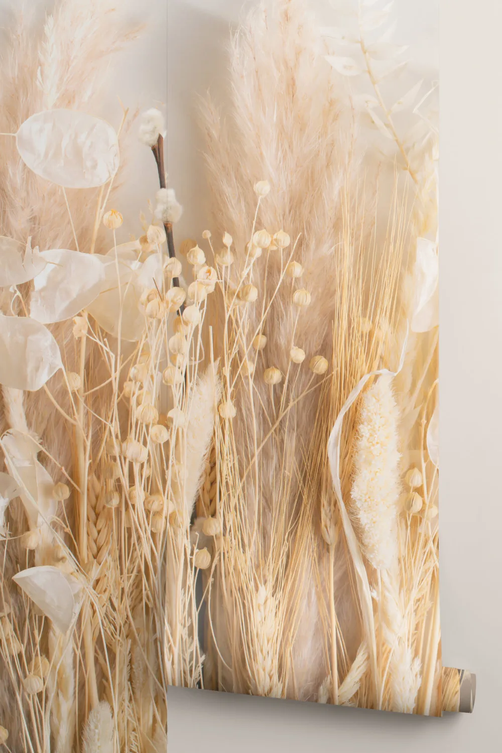 Field of Dried Flowers Wallpaper Mural
