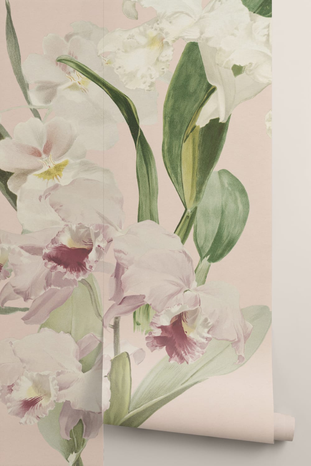 Soft Pastel Floral Velvet Bloom Mural For Elegant Spaces
