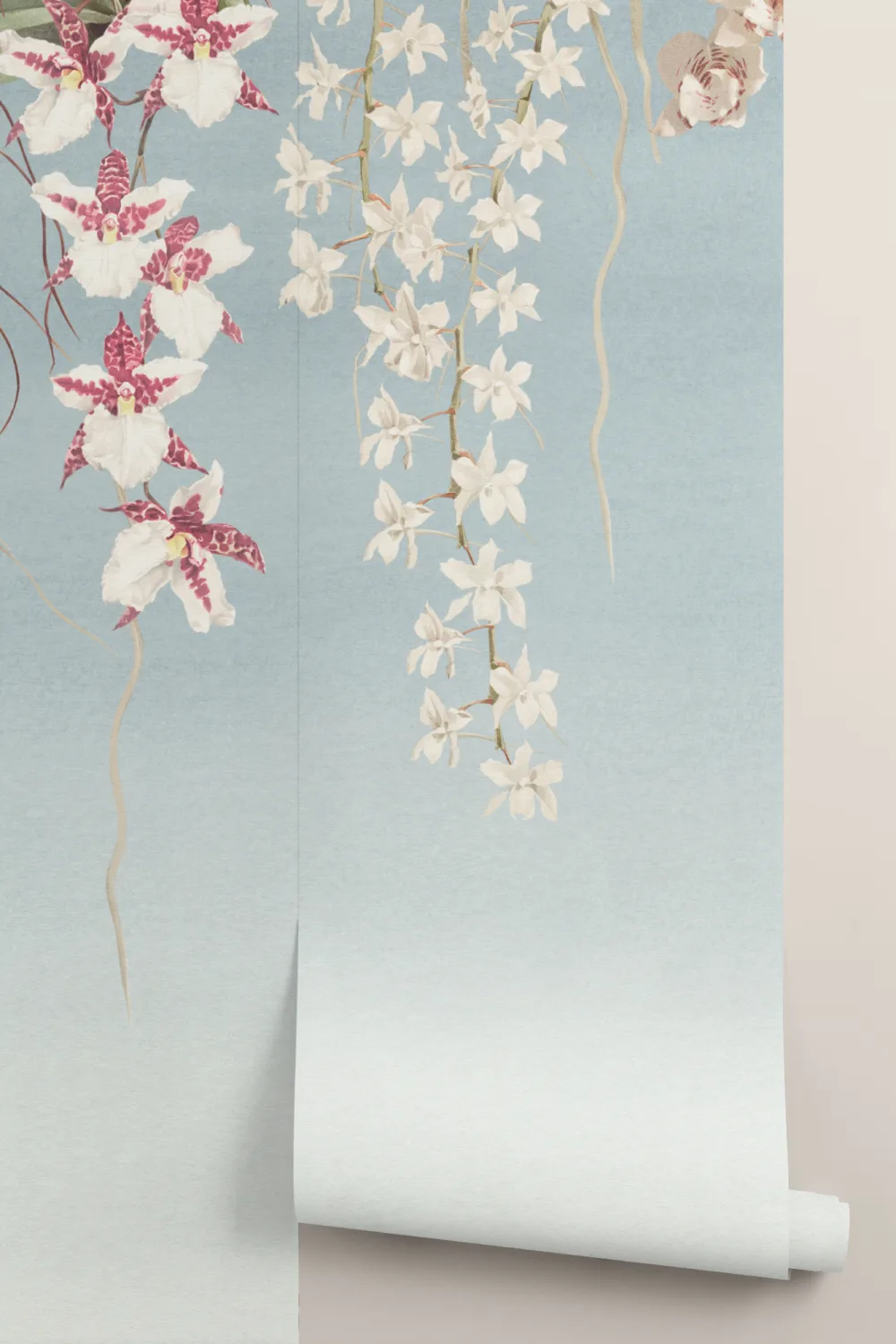 Multicolor Floral Elegance Mural for a Serene Atmosphere