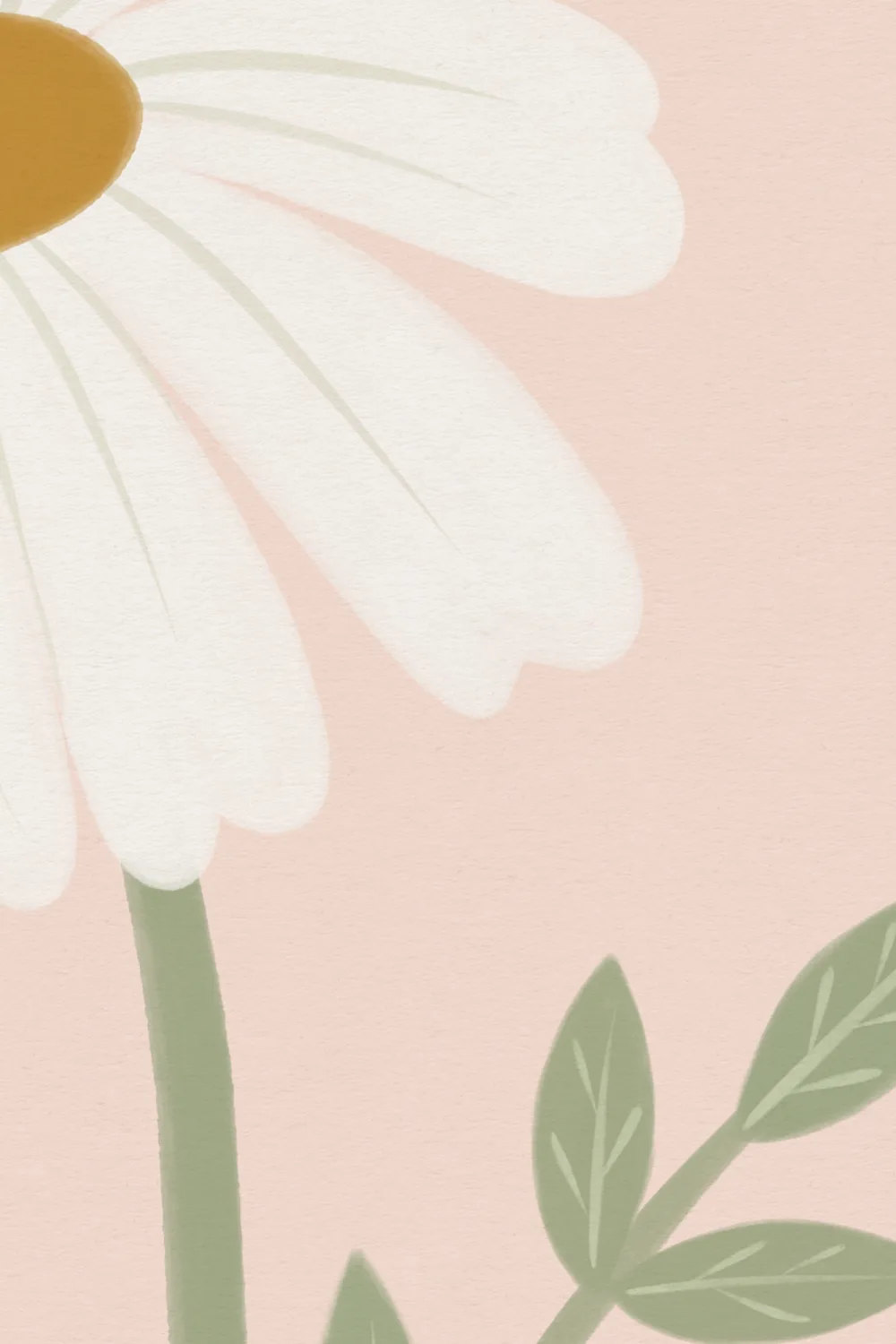 Pink Floral Nature Kids' Delightful Daisy Blossom Mural