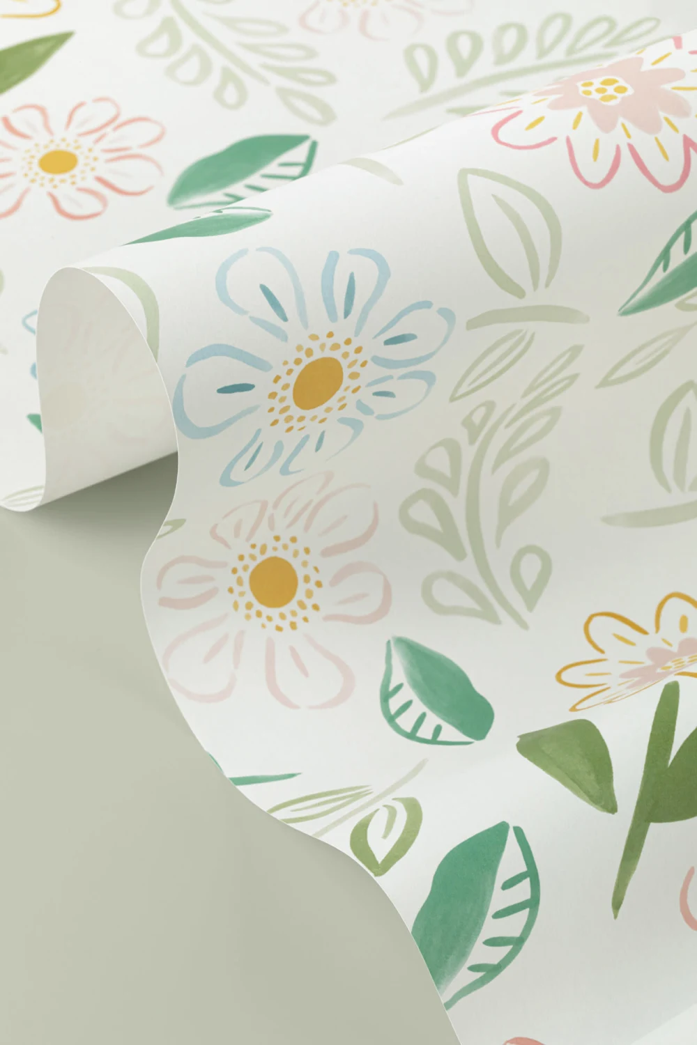 Pastell Blomster Blokker Bakgrunn
