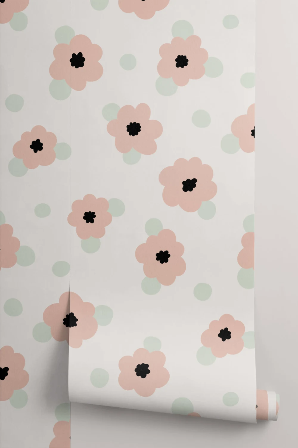 Fun Pastel Flowers Wallpaper
