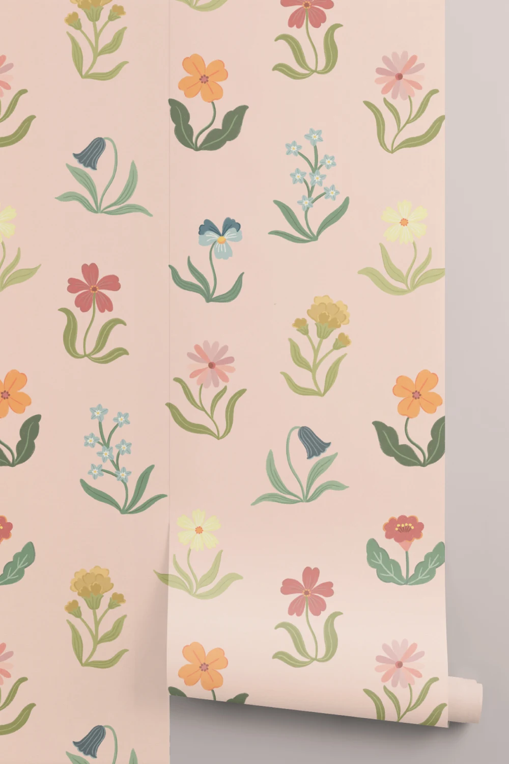 Flores em Tons Pastel