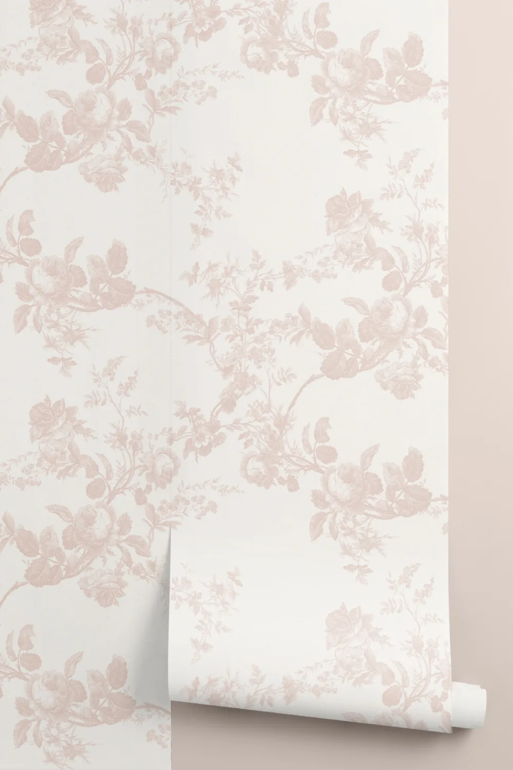 Model floral vintage roz rozaliu murale