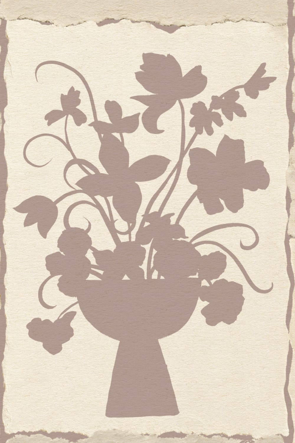 Vintage Pink Floral Elegance Wall Mural for Sophisticated Style