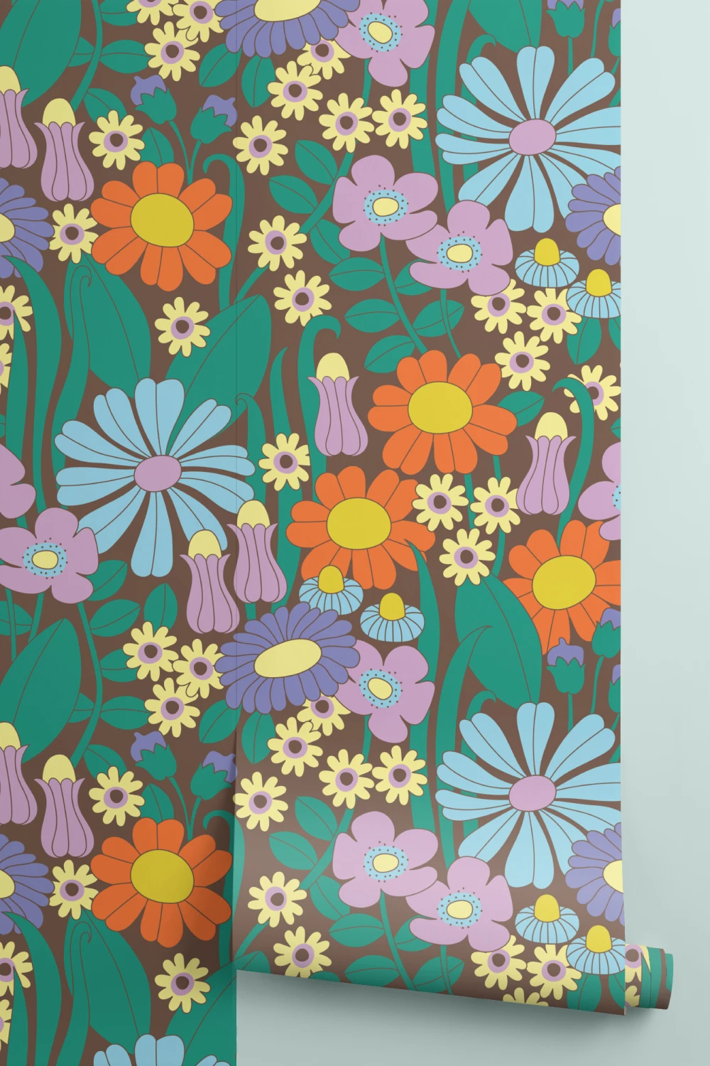 Elizabeth Olwen Groovy Meadow Multi Mural