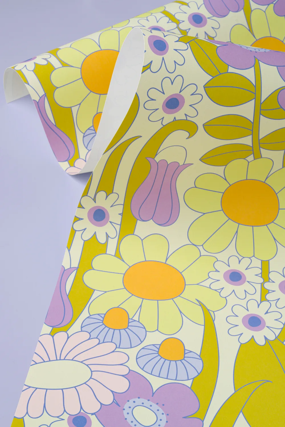 Elizabeth Olwen Fioletowa fototapeta Groovy Meadow