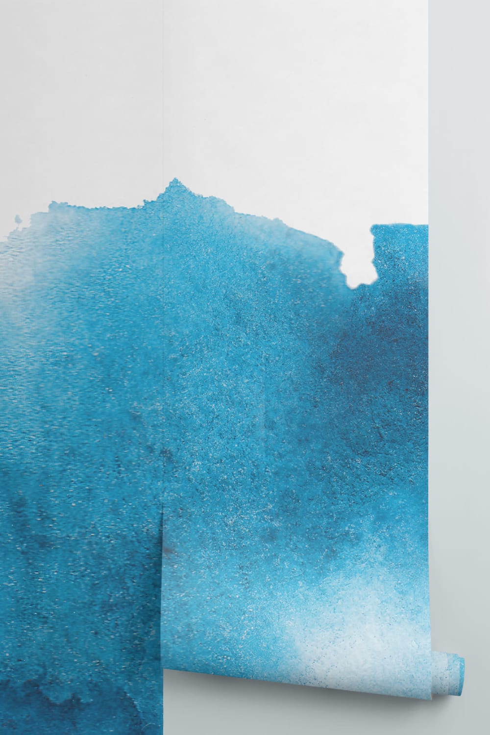 Papier Peint Panoramique Peinture Dégradée Bleu Grunge