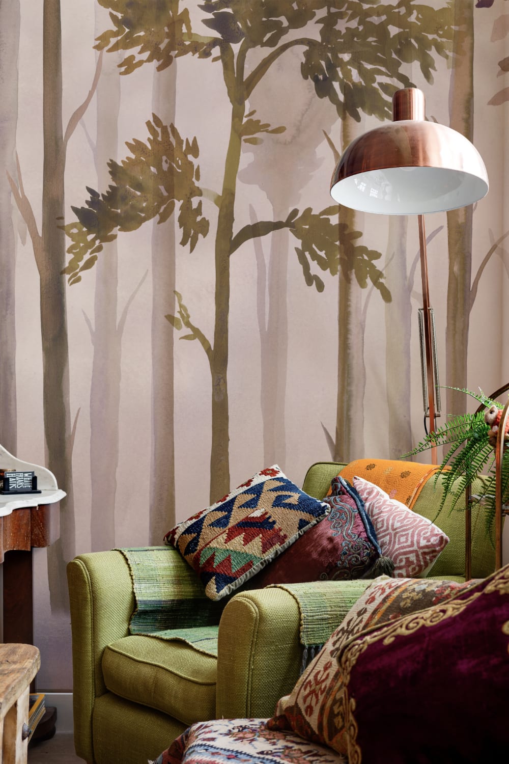 Mystic Watercolor Forest Wallpaper Mural
