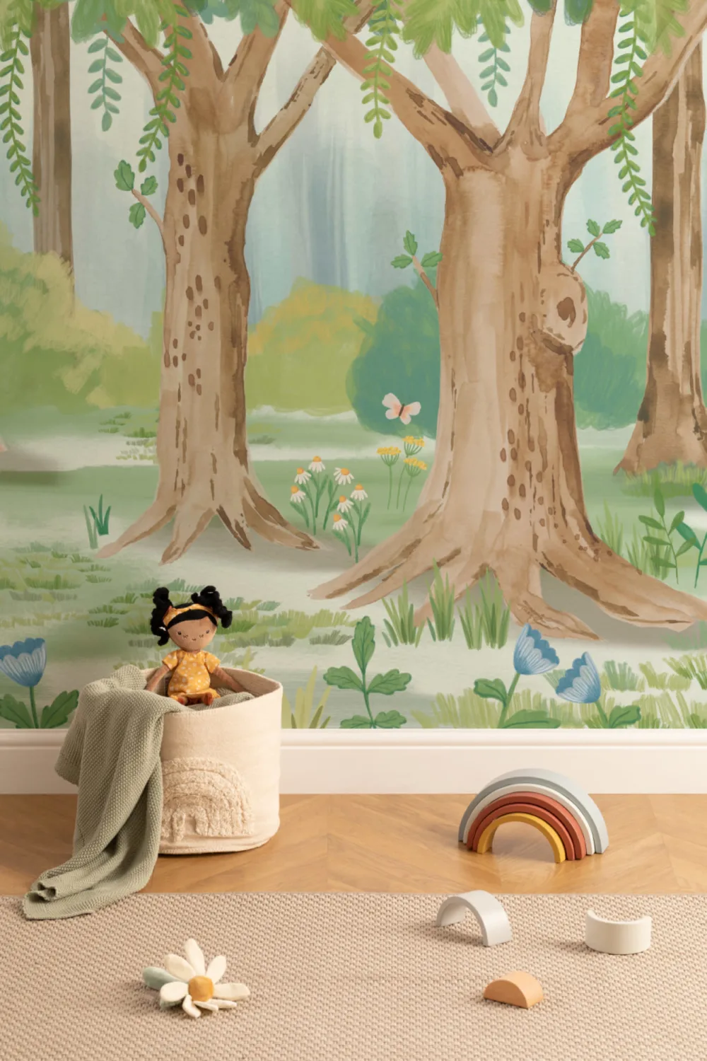 Fuzzlehog Forest Wall Mural