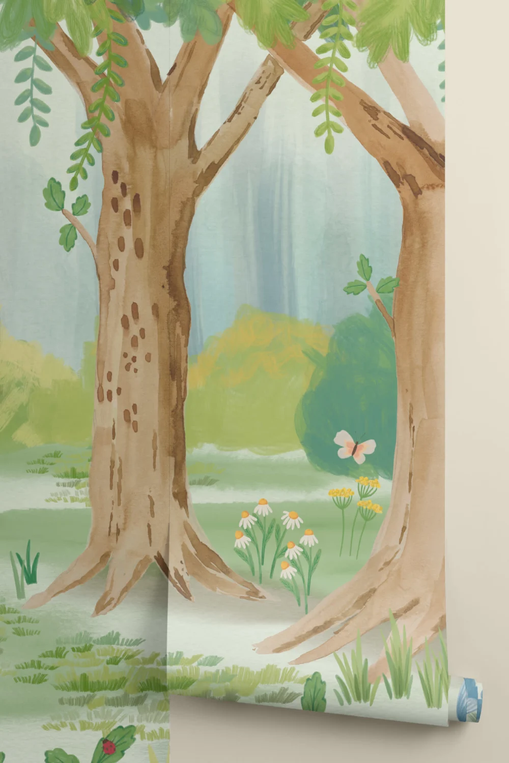 Fuzzlehog Forest Wall Mural