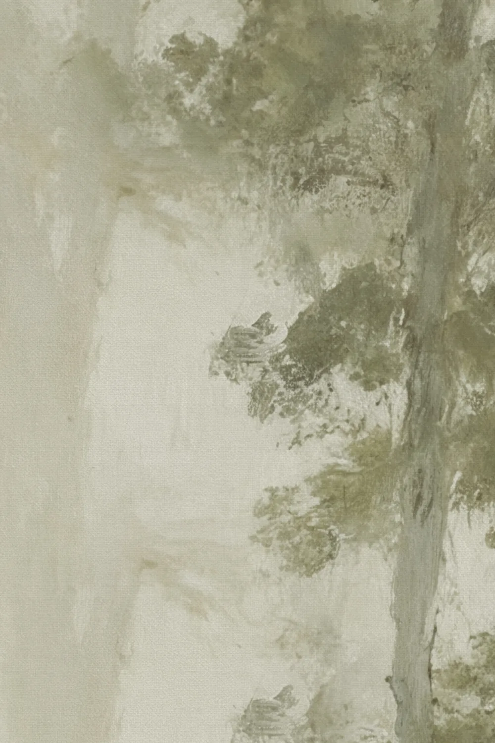 Green Forest Tranquil Nature Wall Mural For Serenity