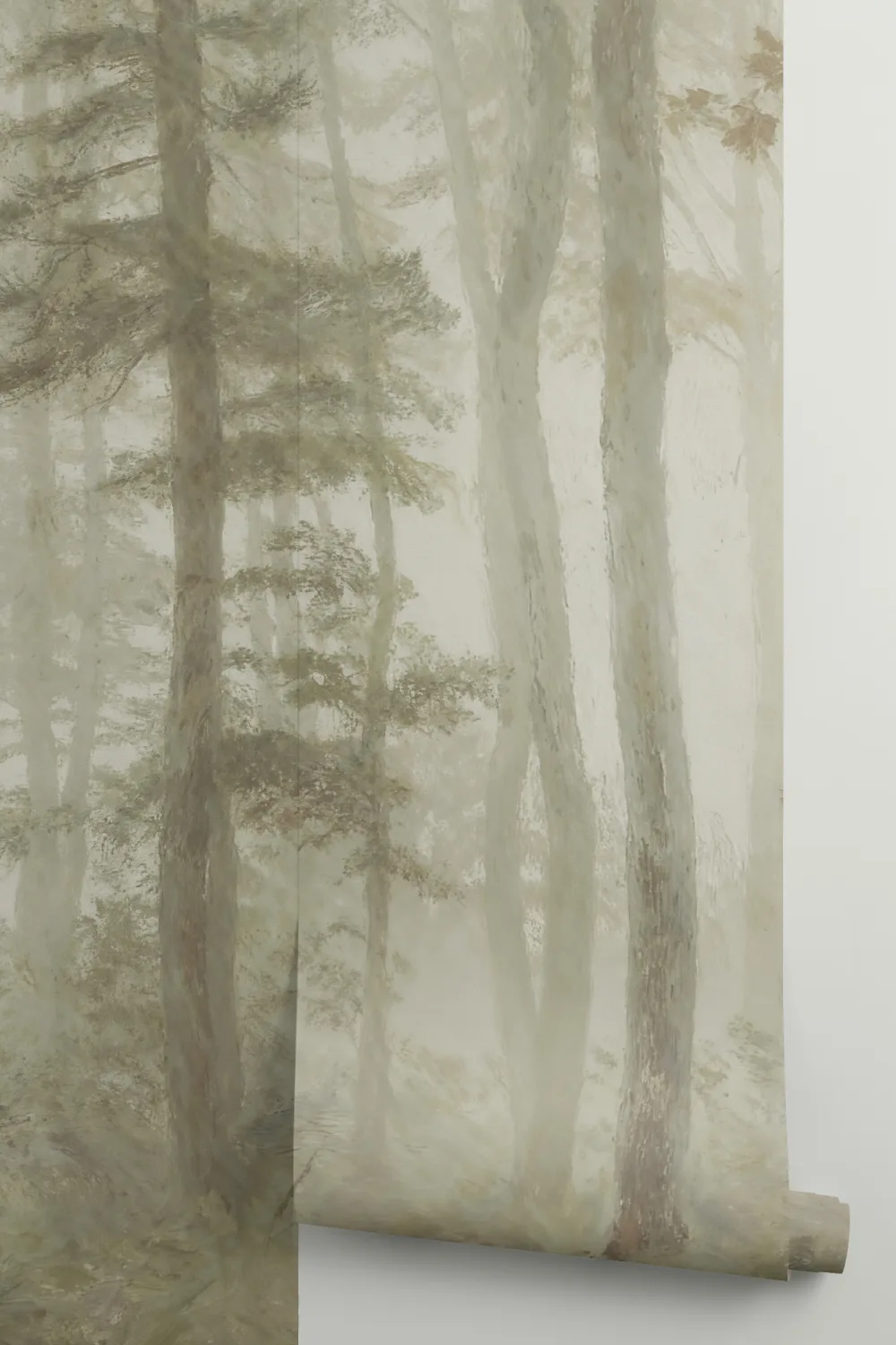 Green Forest Tranquil Nature Wall Mural For Serenity