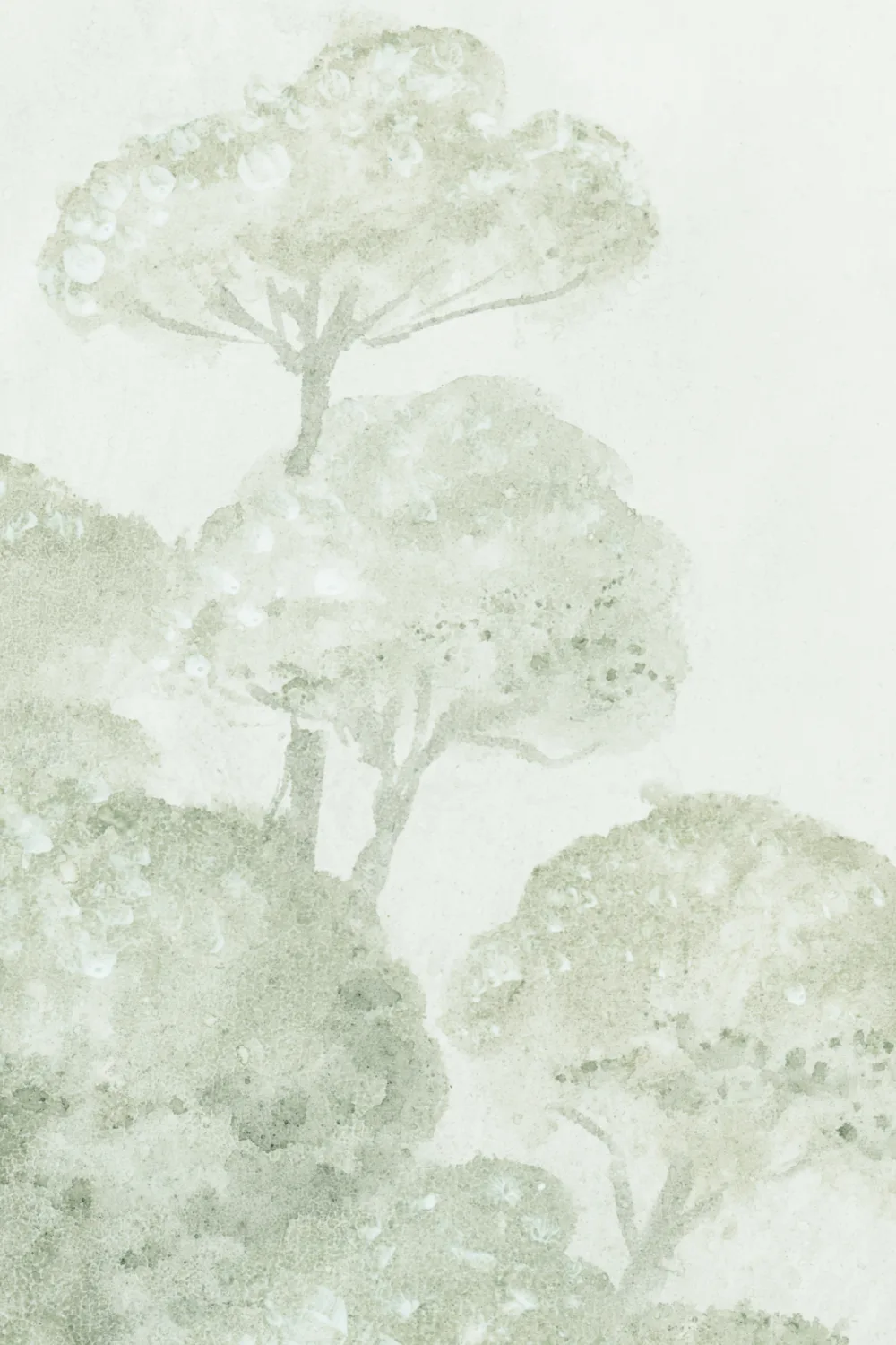 Murale Nature Art Misty Teal pentru a crea o atmosferă liniștită