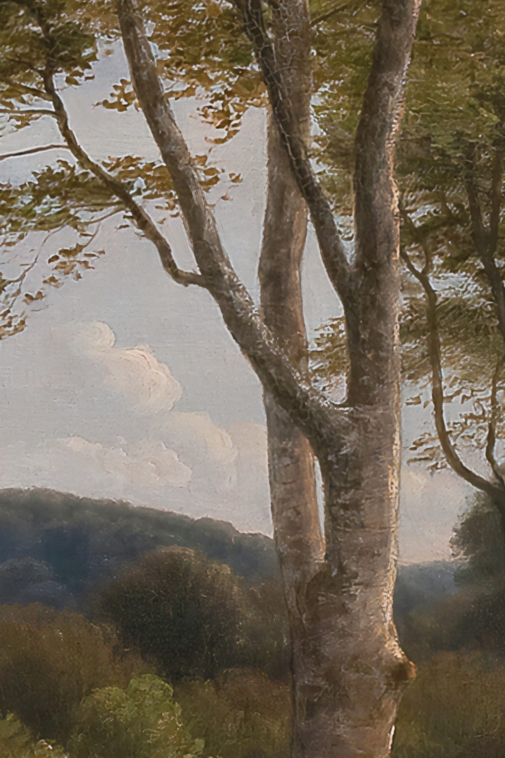Dark Forest Landscape Painting Mural