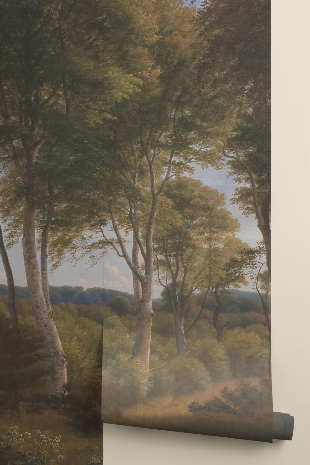 Dark Forest Landscape Painting Mural