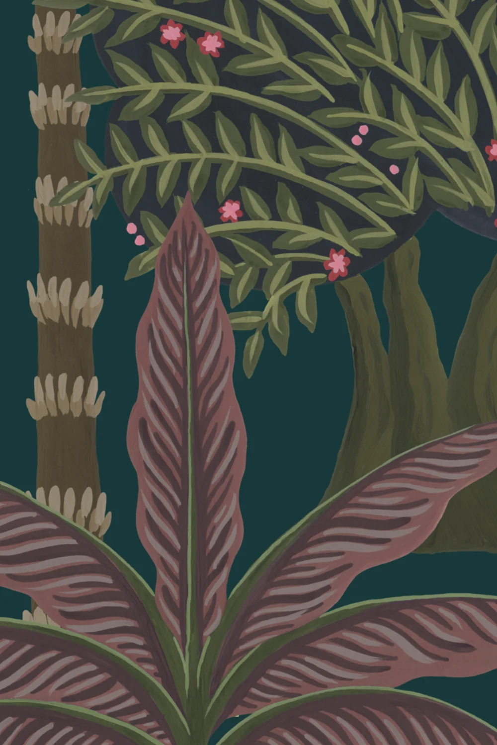 Green Satpura Range Mural