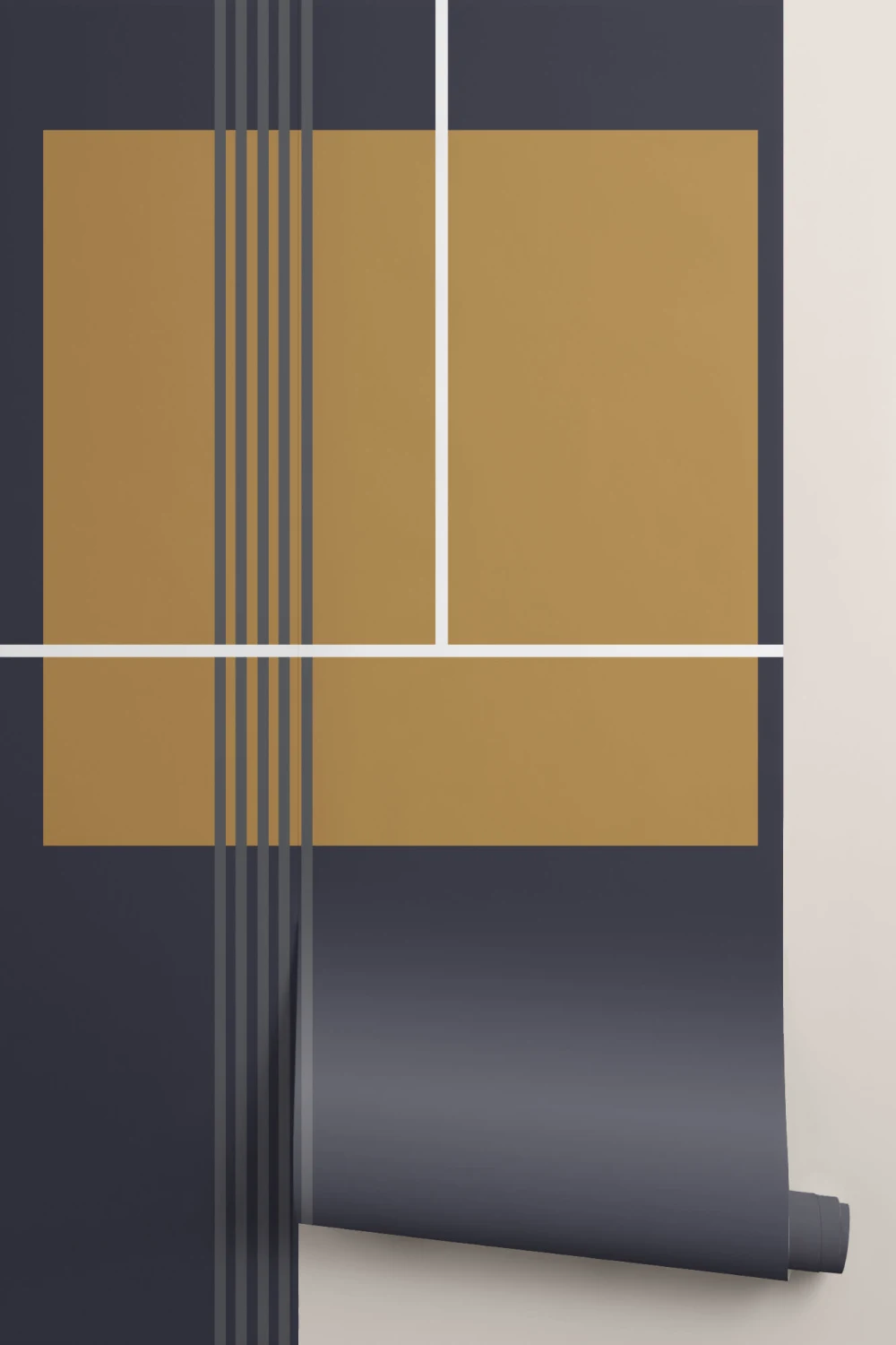 Mid Century Modern neliöt geometrinen kuvatapetti