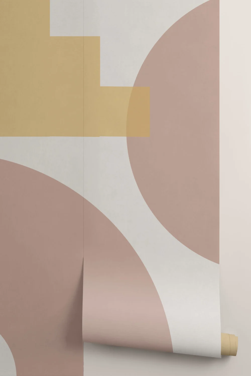Bej forme geometrice moderne Bauhaus Wallpaper Mural