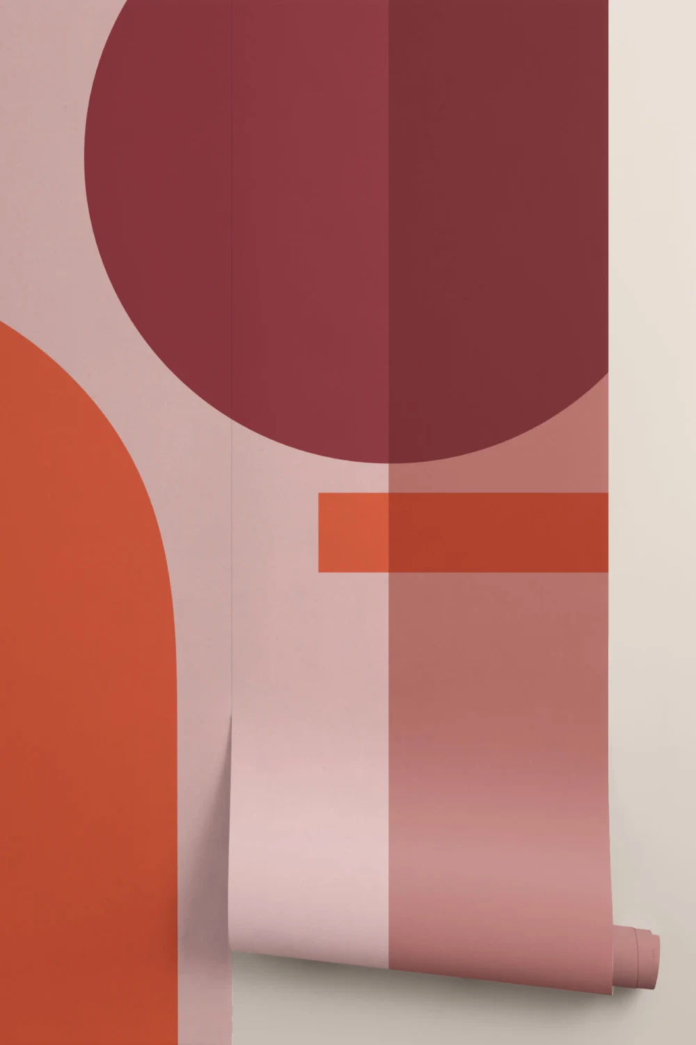Kleurrijke Geometrische Vormen Modern Bauhaus Behang Muurschildering