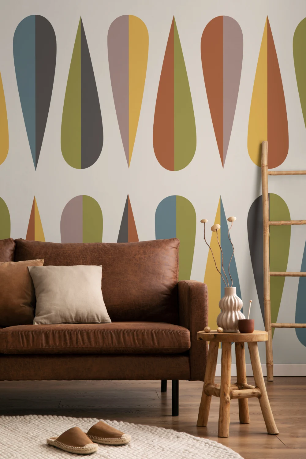 Wegner Colorful Retro Wallpaper Mural