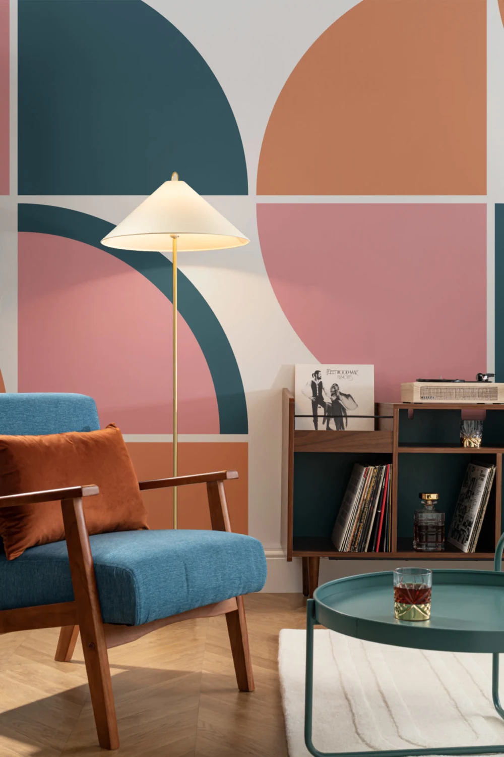 Mural Papel Pintado Geométrico Retro Breuer