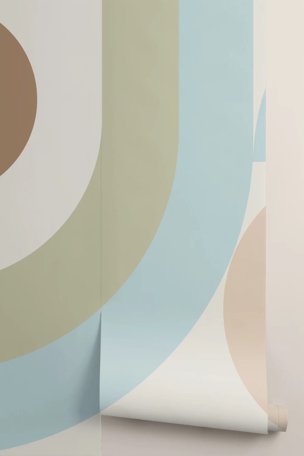 Multicolor Geometric Retro Style Wall Mural