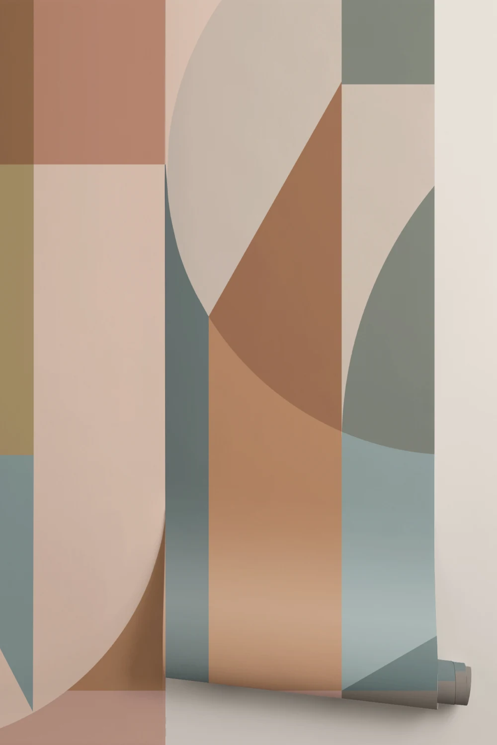 Flerfarvet abstrakt geometrisk moderne mønster fototapet