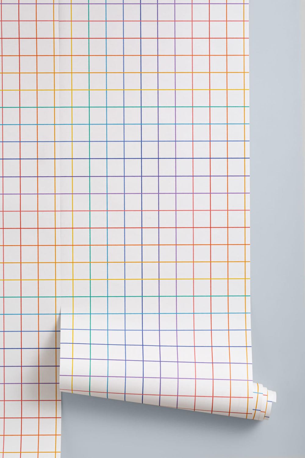 Multicolor Geometric Grid Repeat Pattern Wallpaper