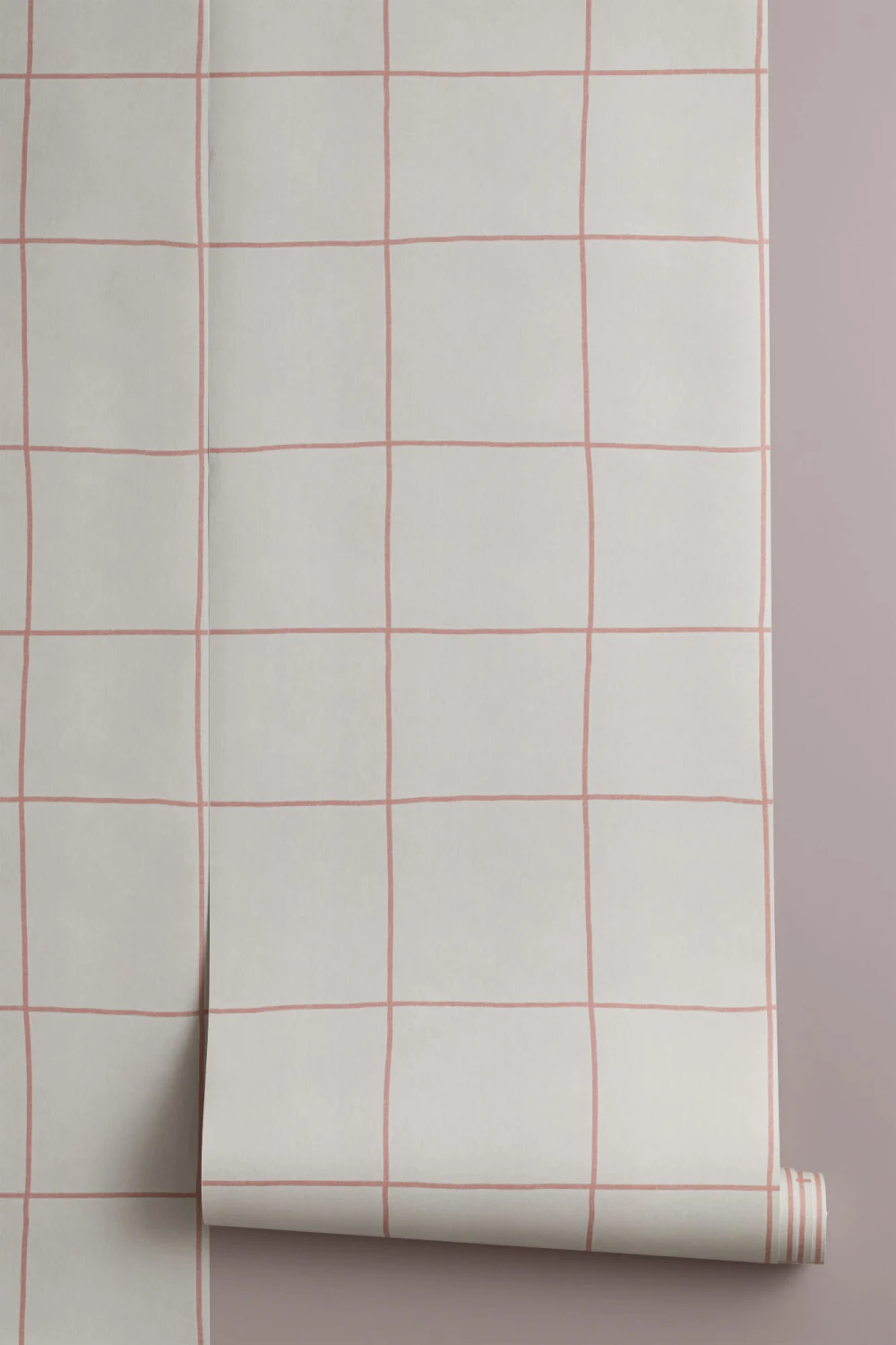 Modern Neutral Grid Repeat Pattern Wallpaper