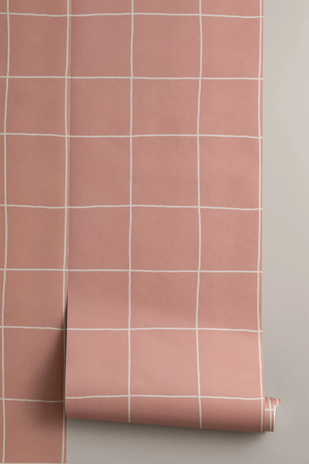 Mustertapete Rapport Gitter Modernes Orange