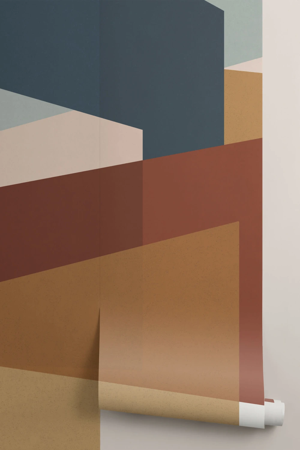 Modern Abstract Blok Vormen Behang Muurschildering